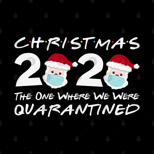 Christmas 2020 Quarantine Christmas Santa Face Wearing Mask by DragonTees