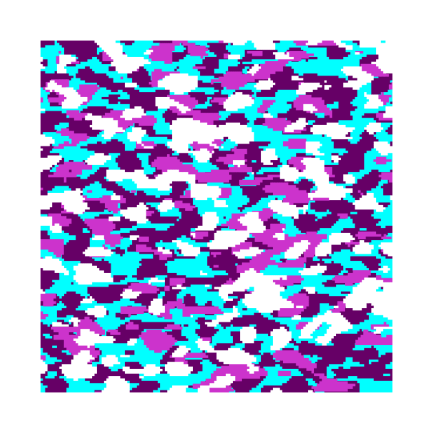 Blue and purple Camo pattern digital Camouflage by Tshirtstory