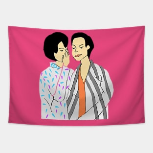 LGBTQ - HIS LOVE TO HIM 1 Cute Gay Couple Tapestry