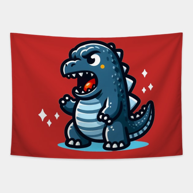 Cute Godzilla Tapestry by Dannysdesigns80 