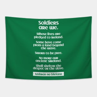 Ireland national anthem — The Soldier's Song / Amhrán na bhFiann Tapestry