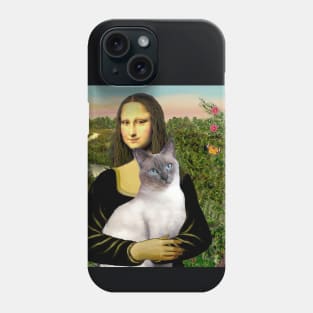 Mona Lisa's Blue Point Siamese Cat Phone Case