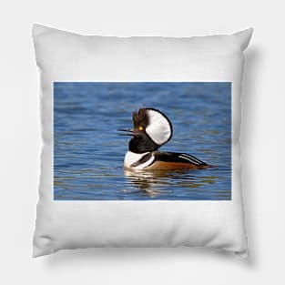 Hooded Merganser Pillow