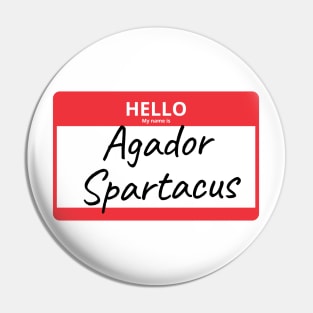 Agador Name Tag Pin