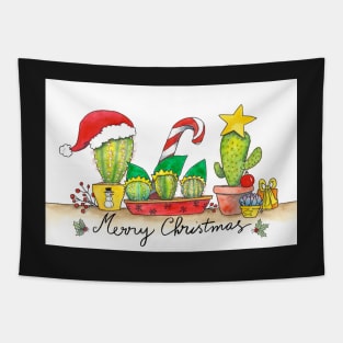 Cactus Christmas Tapestry