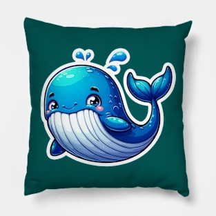 Kawaii Whale Pillow