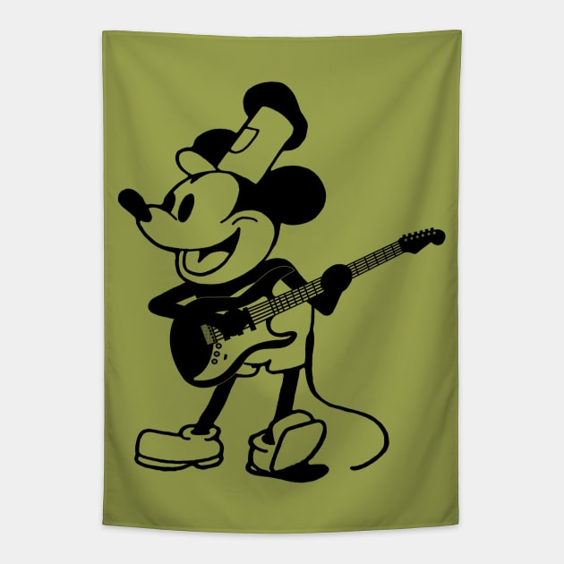 Guitar Mouse Tapestry by blueversion