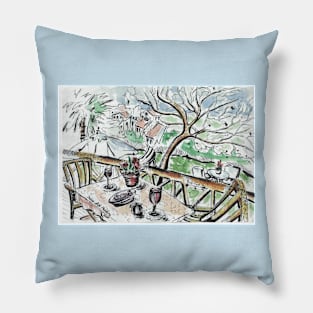 Rural landscape Pillow