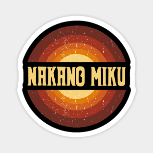 Vintage Proud Name Miku Anime Gifts Circle Magnet