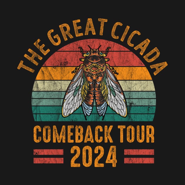 The Great Cicada Comeback Tour 2024 Vintage by mayamaternity