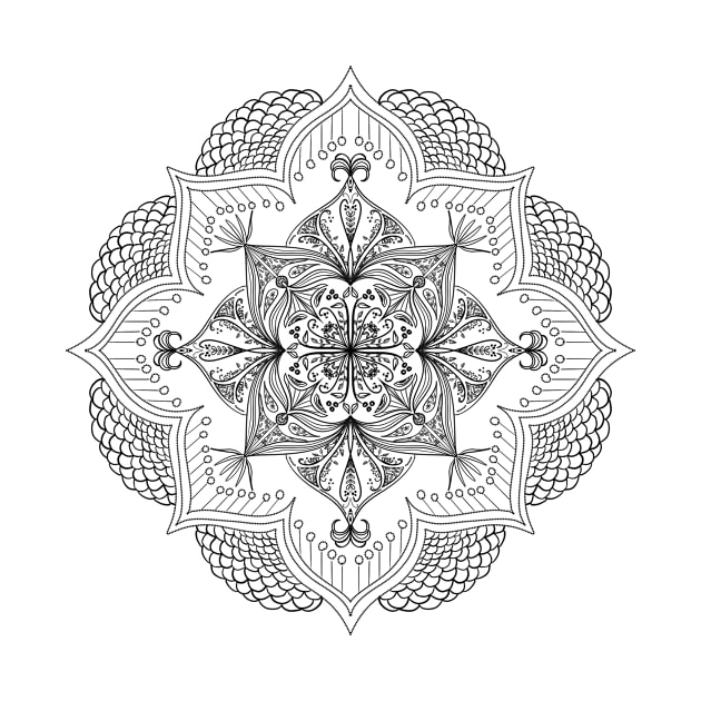 Petals Mandala by CarrieBrose