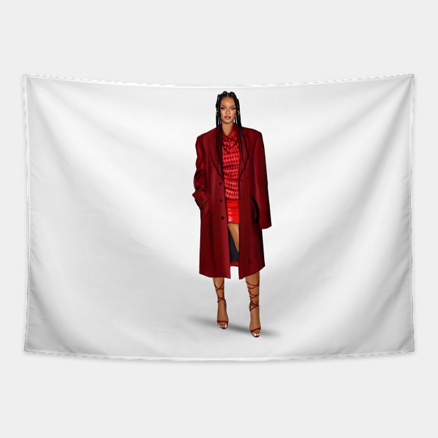 Rihanna Tapestry by PrintPrayLove