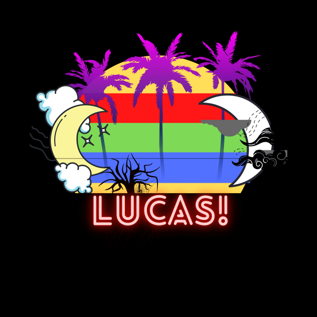 First name shirt!( Lucas)  It's a fun gift for birthday,Thanksgiving, Christmas, valentines day, father's day, mother's day, etc. by Muymedia