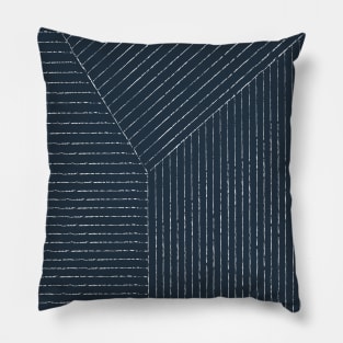 Lines (Annapolis Blue) Pillow