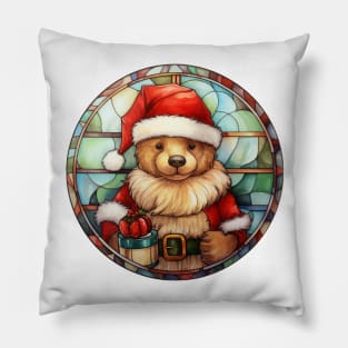 Santa Teddy Pillow