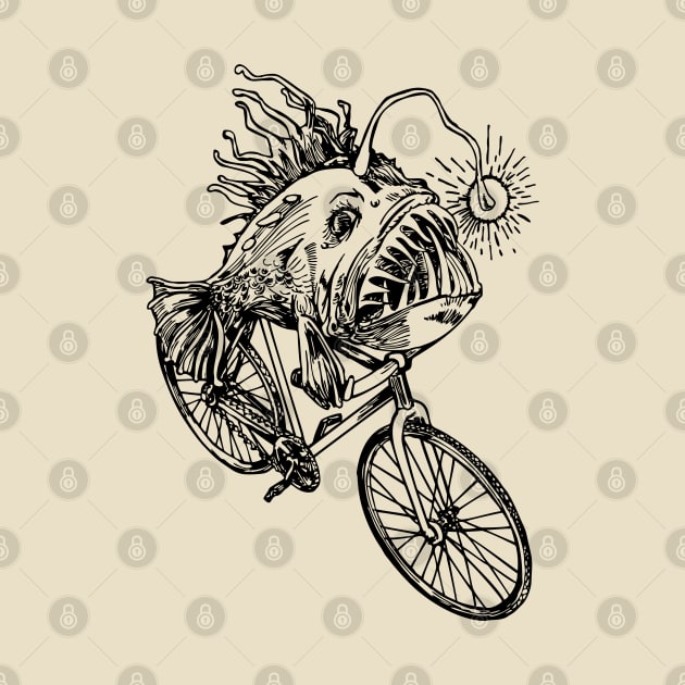 SEEMBO Anglerfish Cycling Bicycle Bicycling Cyclist Biking by SEEMBO