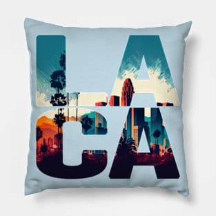 Los Angeles Skyline No. 4 Pillow