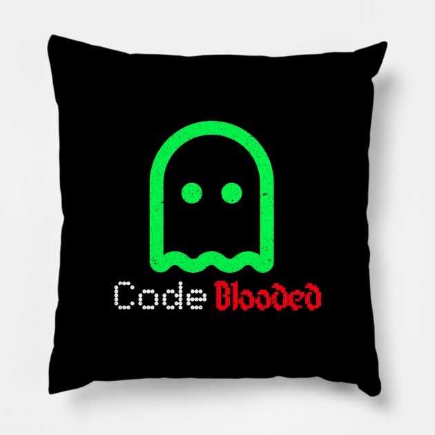 Code Blooded Pillow by ForEngineer