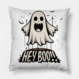 Hey Boo Cute and Funny Pillow