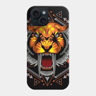 tiger face tiger portrait Phone Case