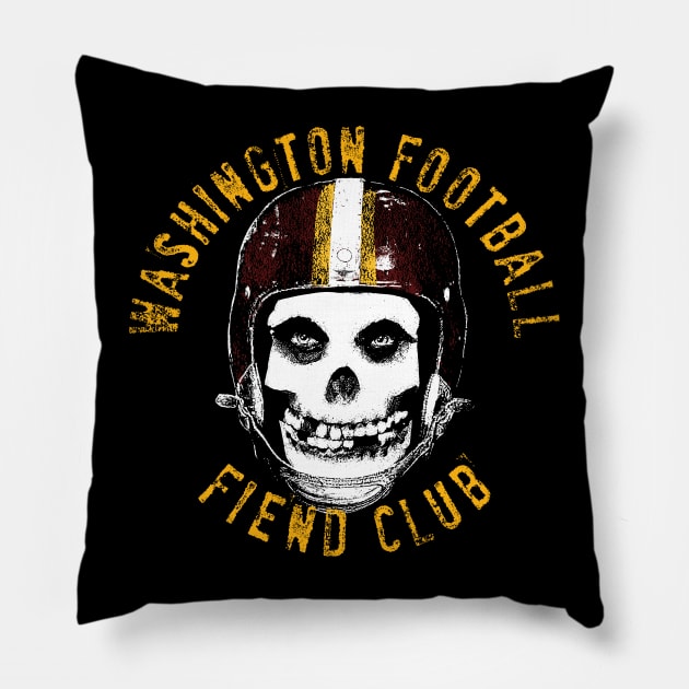 WASHINGTON FOOTBALL FIEND CLUB Pillow by unsportsmanlikeconductco