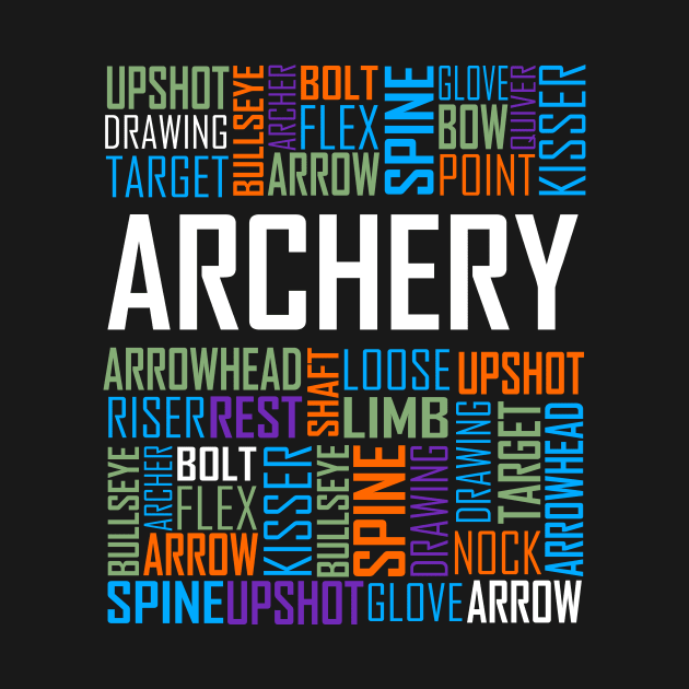 Archery Words by LetsBeginDesigns