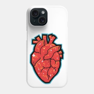 anatomical heart groovy Phone Case