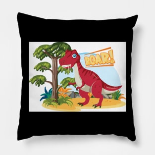 dino roaring Pillow