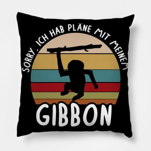 Pläne mit Vintage Gibbon Sunset Motiv Affe Pillow