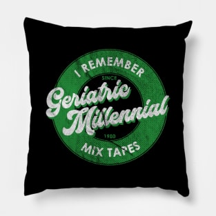 Geriatric Millennial Mix Tape Pillow