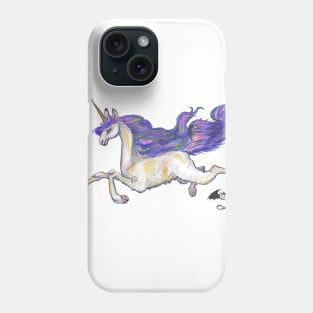 Llama Unicorn White Purple Mythological Animals wild Creatures beasts horses ponies pony magical Phone Case