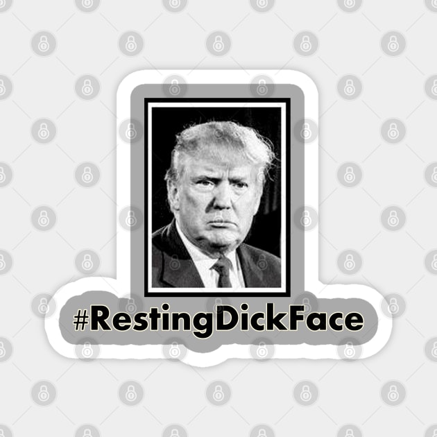 Trump 2024: Resting Dick Face Magnet by Discotish