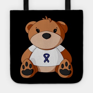 Colon Cancer Awareness Teddy Bear Tote