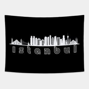 Istanbul Skyline Geometric Tapestry