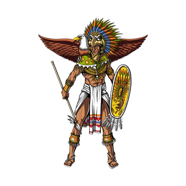 Aztec Eagle Warrior Native Mayan by underheaven