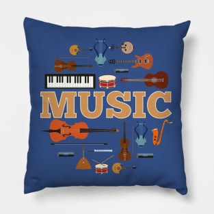 Music concept Pillow