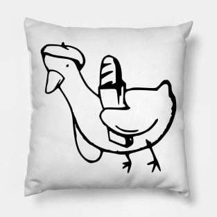 french chicken with baguette Pillow