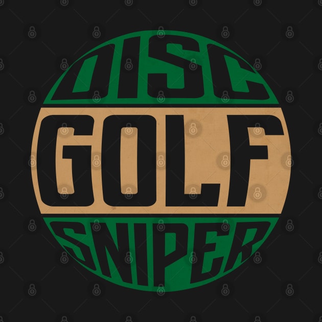 Disc Golf Sniper Vintage by CTShirts