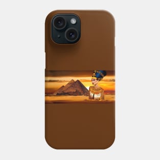 Nefertiti and the Pyramids Phone Case