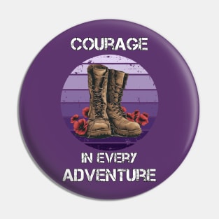 Military Family Purple Up Pin