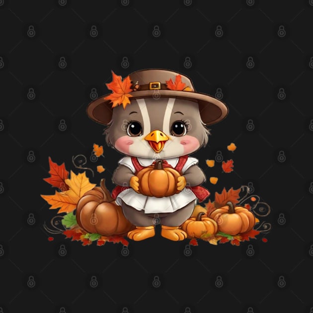 Thanksgiving Cute Turkey by Signum