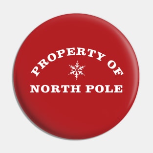 Property of North Pole - White Pin