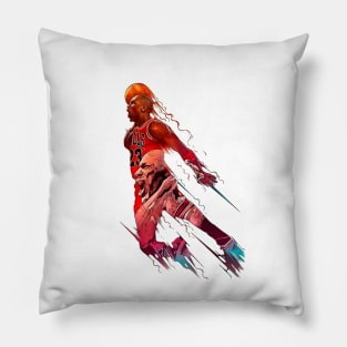 Michael Jordan on fire Pillow