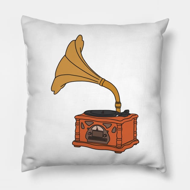 Gramophone Pillow by murialbezanson