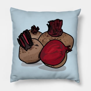 Beetroot cartoon illustration Pillow