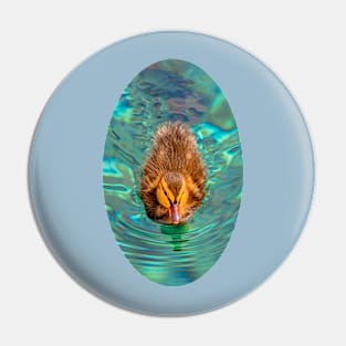 Duckling in the ripples Pin