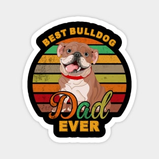 Best Bulldog Dad Ever Magnet