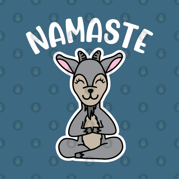 Namaste Goat Yoga Fitness Funny by GlimmerDesigns