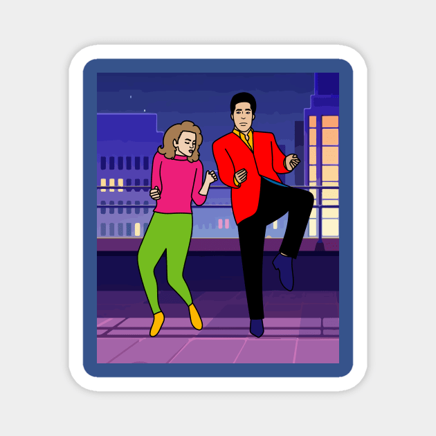 Couple Dancing Romantic Dance Magnet by flofin