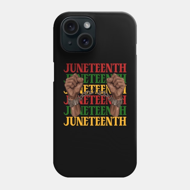 Juneteenth, Black History, Freedom Phone Case by UrbanLifeApparel